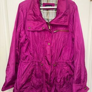 NWOT Lands' End Women's Fuchsia Utility Jacket